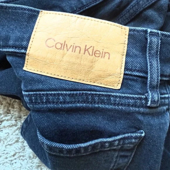 Calvin Klein Dark Blue Flare Jeans - Picture 4 of 5
